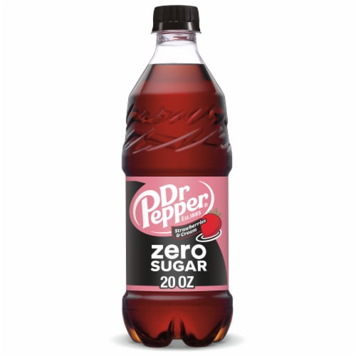 Dr Pepper Strawberries & Cream Zero Sugar Soda - Premium Sip