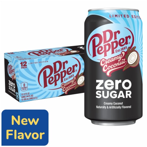 Dr Pepper Creamy Coconut Zero Sugar Soda - Premium Sip