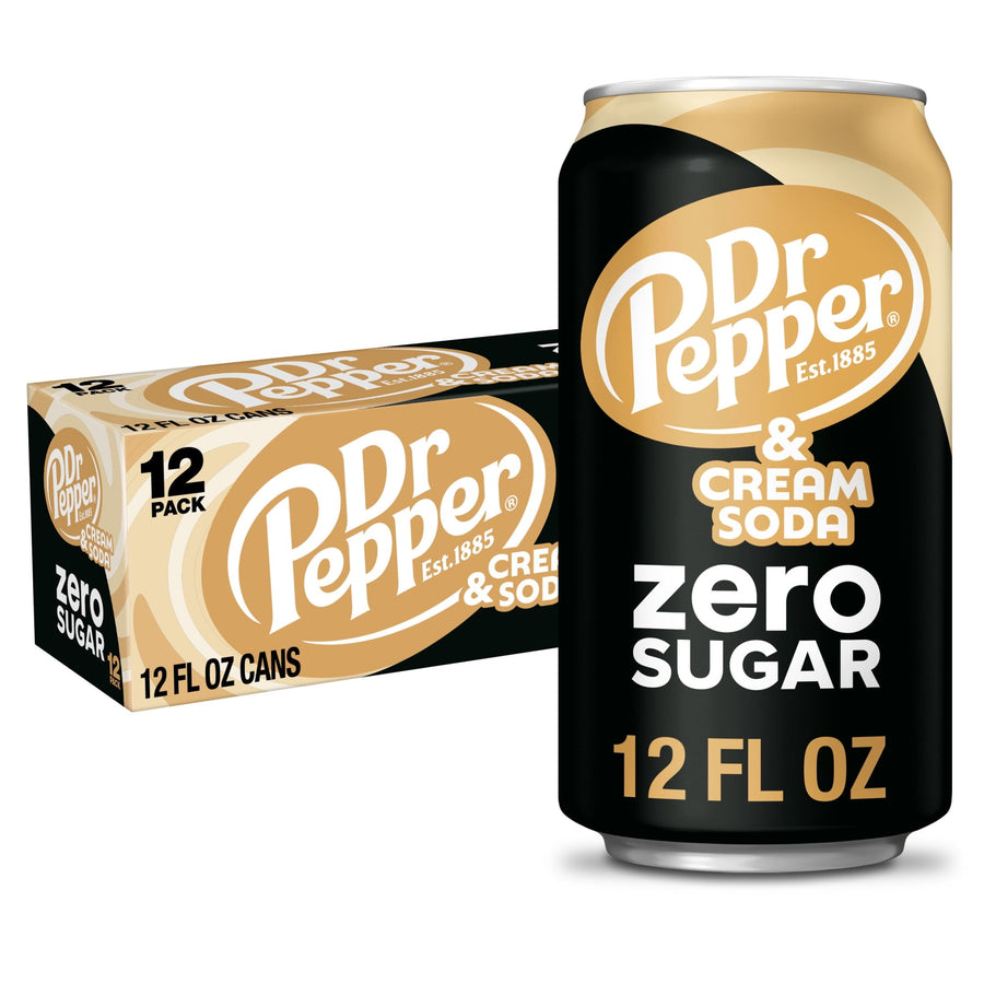 Dr Pepper & Cream Soda Zero Sugar - Easy Carry